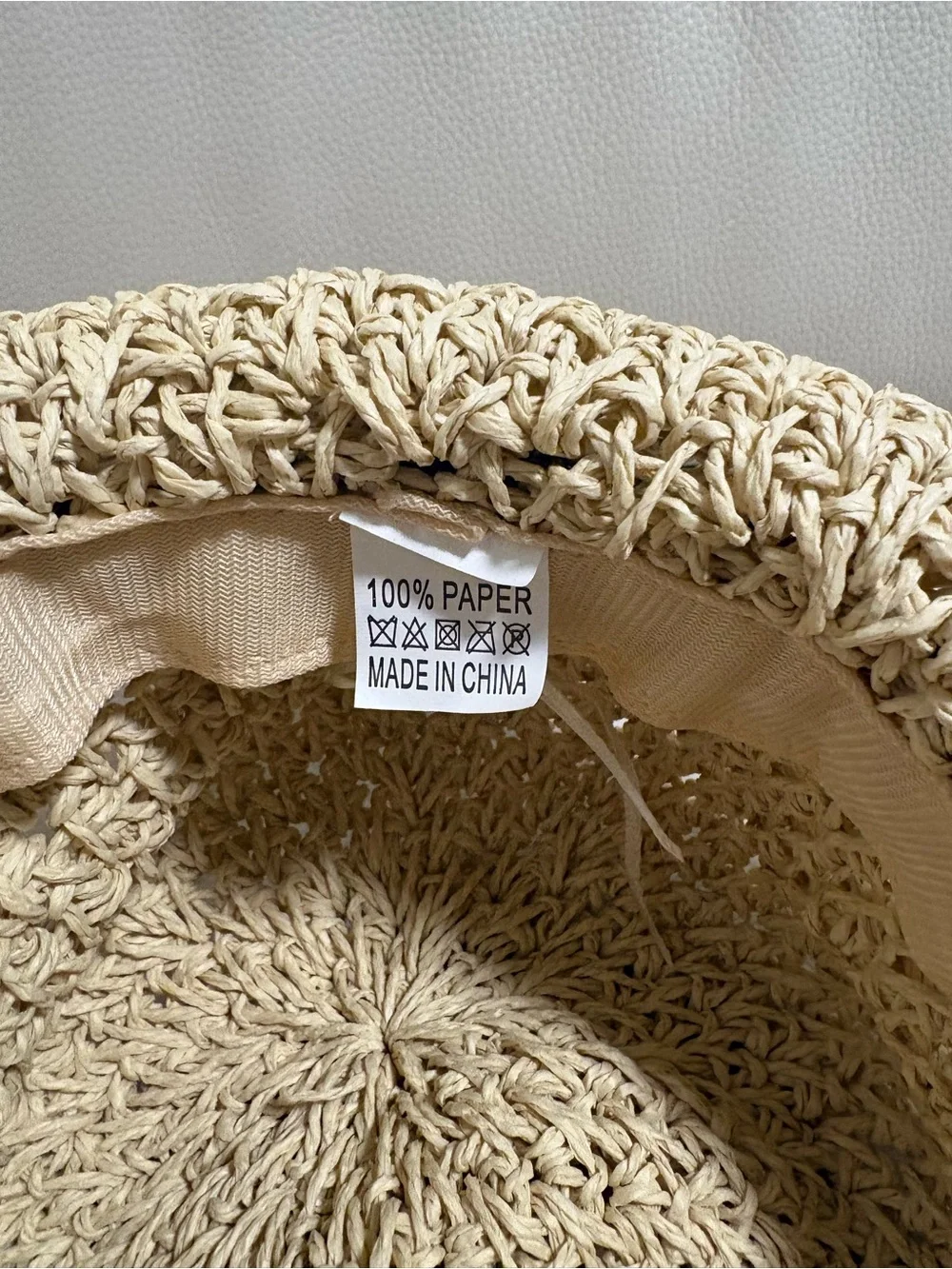 Classic Straw Sun Hat with Brown Bow | Summer Beach Style Size:S/M